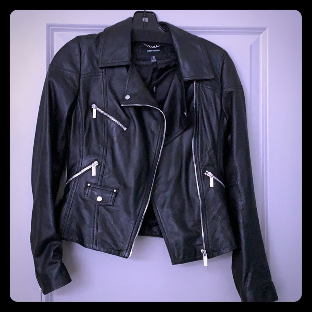 Karen Miller Black leather jacket